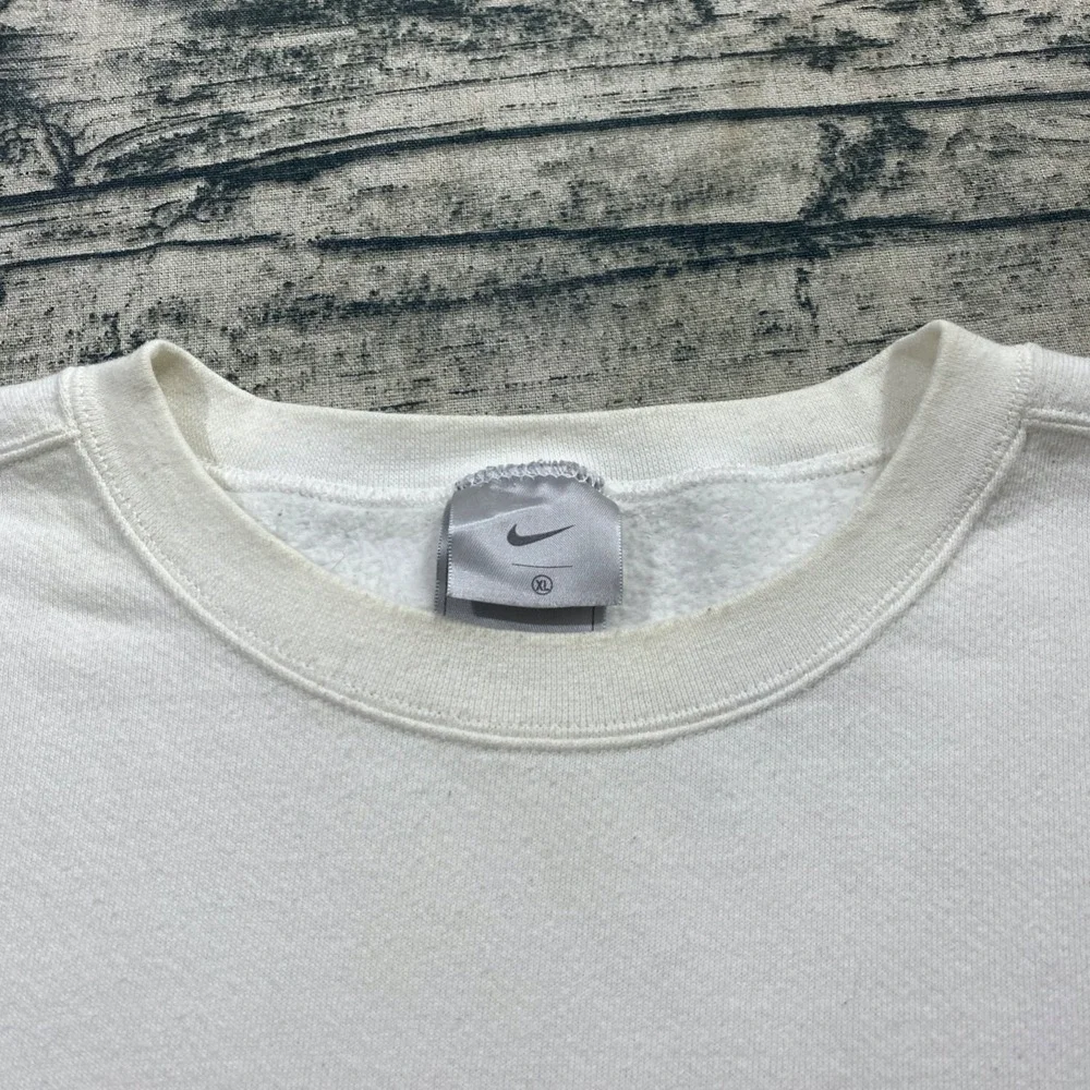 Nike Mens‎ Y2K Mini Spellout Vtg Sweatshirt XL Pullover White Side Logo Crewneck